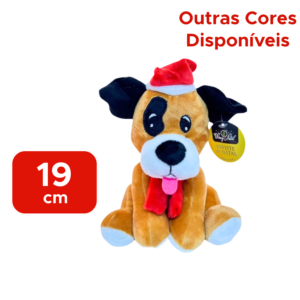 Cachorro De Pelucia Para Decoração De Natal Enfeite Natalino