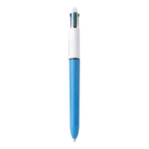 Caneta BIC 4 Cores 1mm Clássica Azul Preto Vermelho Verde Escolar