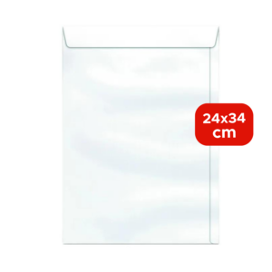 Envelopes A4 Brancos 24 x 34 cm Para Curriculo Documentos Pacote