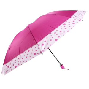 Guarda-Chuva Barracão Grande 65cm Resistente Bolinha Para Chuva