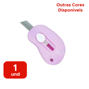 Mini Estilete Escolar Portátil Compacto Para Papelaria Escola e Escritório