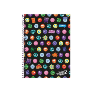 Caderno Divertidamente Escolar 1 Matéria 80 Folhas Capa Dura Com Adesivos