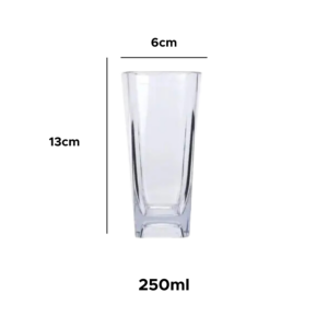 Jogo de Copos Ibiza de Vidro com 6  Peças 250ml