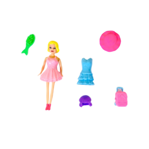 Boneca Maggie Fashion Com Acessórios 8 Peças Infantil Sortido