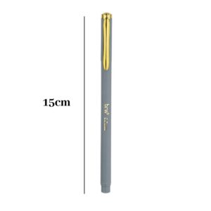 Caneta Slim Detalhes Dourados Com Clip Elegante Para Pendurar