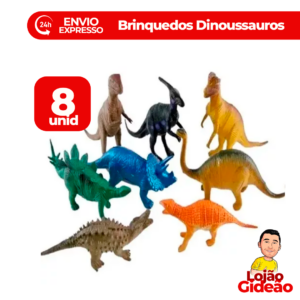 KIT MINI DINOSSAUROS COM 10 UN
