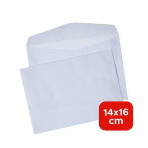 Envelope Carta Branco 14x16 cm Ideal para Convites E Documentos Escritorio