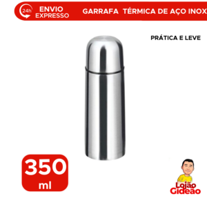 Garrafa térmica para Viagem inox 350ml