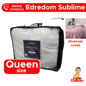 Edredom Sublime Para Casal Queen Cobertor 100% Poliéster 240mx260m