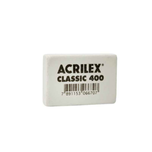 BORRACHA CLASSIC 40 BRANCA ACRILEX