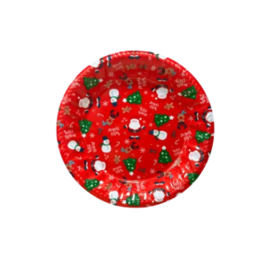 Bandeja Redonda Decorada Joulu Redonda Decoração Natalina 29cm