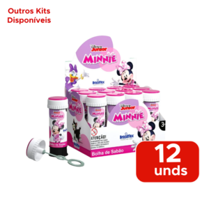 Kit Com Até 12 Bolhas De Sabão Com Jogo Para Menina Lembrancinha Prenda Presente De Aniversario 60ml