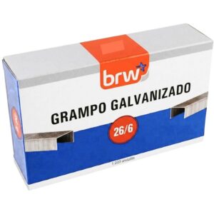 1000 Grampos 26/6 Galvanizados Para Grampeador Escolar Escritório