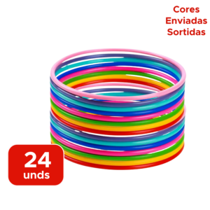 Kit 24 Bambolês Multicoloridos 50cm Para Crianças Festas Aniversario Presente Sortido