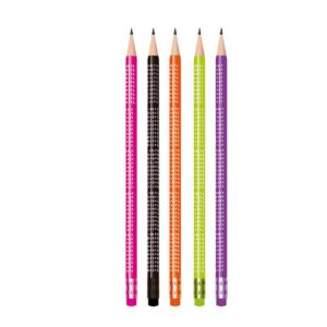 Kit Com 24 Lápis Grafite HB Com Tabuada Colorido Material Escolar