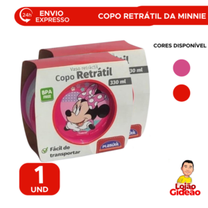 Copo Retrátil Dobrável Infantil Para Escola Lanche Festa Lembrancinha