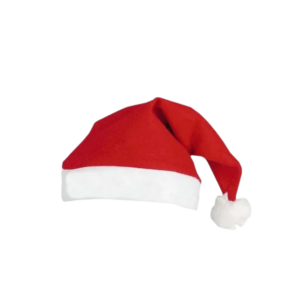 Kit 5 Gorros Papai Noel Feltro Vermelho Touca Natalina Festa