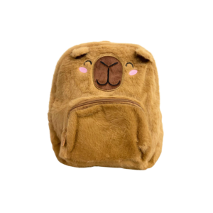 Mochila Pelúcia Pequena Infantil Baby Capivara Fofa Leve