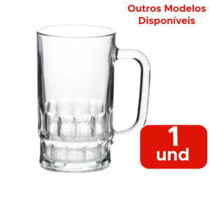 Caneca De Vidro Soda Copo Chopp Cerveja Sodas Sucos E Bebidas Geladas 360ml / 500ml