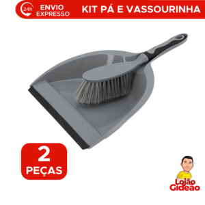 Kit Pá de Lixo e Vassoura Mini Pazinha Multiuso Para Limpeza Casa Cozinha