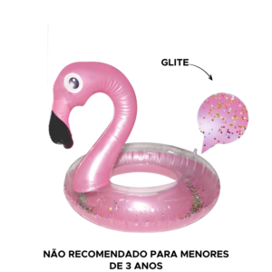 Boia Inflável Flamingo 58cm Infantil Para Piscina Praia Lazer Verão