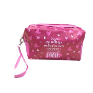 Nécessaire Impermeável 18cm Para Maquiagem Bolsa Viagem Presente Dia Mães