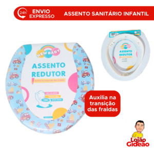 Assento Redutor Vaso Sanitário Infantil Almofadado Macio Seguro Desfralde