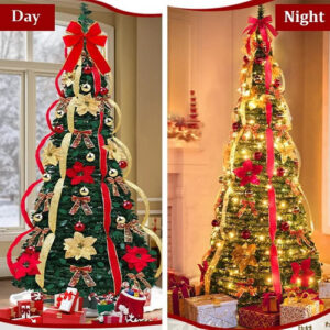Árvore De Natal Dobrável Retrátil Monta Fácil Completa - 180m