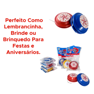Kit com até 10 Yoyo Ioio Infantil Colorido de Brinquedo Lembrancinha Aniversário sortido