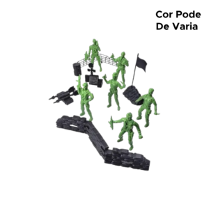 Kit Soldados Exercito Bonecos Kit Maleta Base Militar Com 16 Peças Para Prenda Presentes