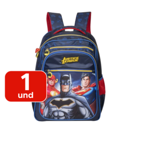 Mochila Liga Da Justiça Infantil Para Menino Escola Resistente Confortável Super-Heróis