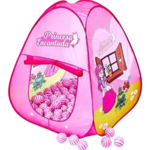 Barraca Com Bolinhas Toca Cabana Infantil Dobravel Princesa Encantada